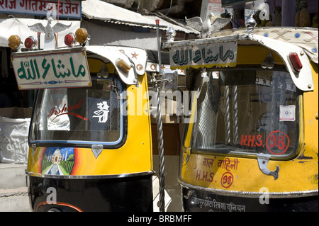 Auto-Rikschas in Jodhpur, Rajasthan, Indien Stockfoto