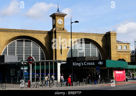 Kings Cross Station, Euston Road, London, England, Vereinigtes Königreich Stockfoto