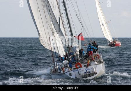 Rona II, der große Schiffe Rennen 2010, Kristiansand Stockfoto