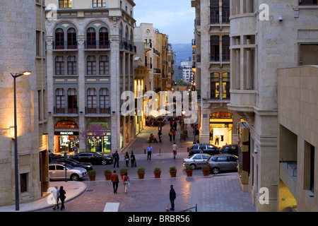 Solidere Viertel, in der Nähe der Place des Martyrs, Beirut, Libanon, Naher Osten Stockfoto