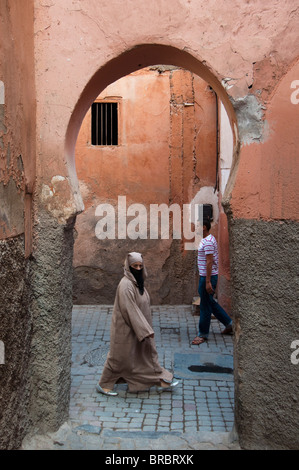 Medina-Souk, Marrakesch, Marokko, Nordafrika Stockfoto