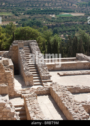 Minoische Palast in Knossos, Crete Stockfoto
