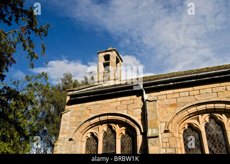 St. Cuthbert Kirche Glockenturm Beltingham Stockfoto