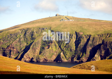 Saxa Vord ehemaligen militärischen Gelände, Unst, Shetland-Inseln, Schottland Stockfoto