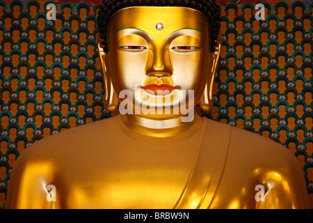 Sakyamuni Buddha, Haupthalle, Jogyesa Tempel, Seoul, Südkorea Stockfoto