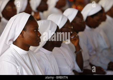 Katholische Messe in Lome, Togo, Westafrika Stockfoto