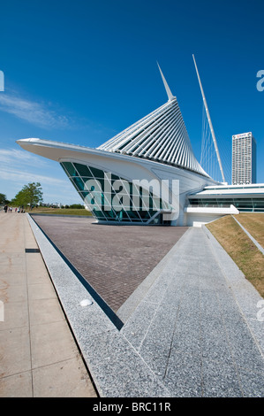 Der Quadracci Pavillon des Milwaukee Museum of Art, Milwaukee, Wisconsin, USA Stockfoto