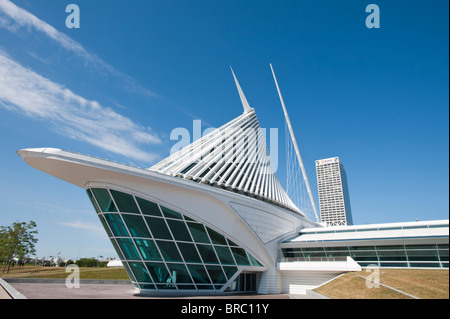 Der Quadracci Pavillon des Milwaukee Museum of Art, Milwaukee, Wisconsin, USA Stockfoto