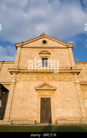 San Biagio Tempel, Montepulciano, Val d ' Orcia, Siena Provinz, Toskana, Italien. Stockfoto