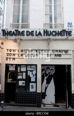 Theater De La Huchette, Quartier Latin, Paris, Frankreich Stockfoto