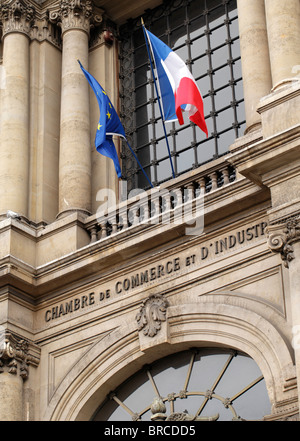 Ein Gebäude der Handelskammer in Paris Stockfoto