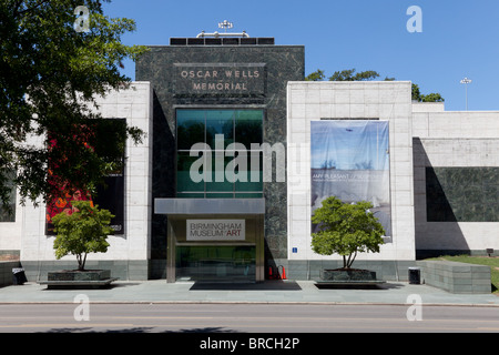 Oscar Wells Memorial Birmingham Museum of Art in Alabama Stockfoto