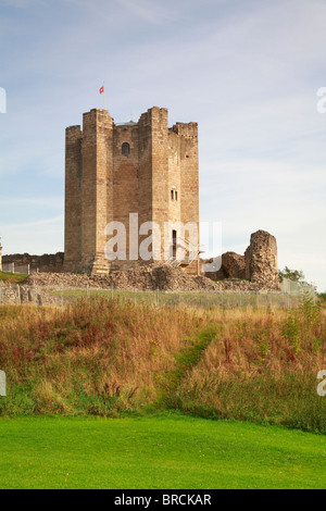 Conisbrough Castle, Conisbrough in der Nähe von Doncaster, South Yorkshire, England, UK. Stockfoto