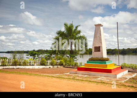 AEF-Denkmal, Ouesso, Republik Kongo, Afrika Stockfoto