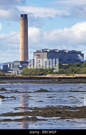 Longannet Kraftwerk ist ein große Kohle befeuerten Kraftwerk in Fife zur Mitverbrennung von Biomasse, Erdgas und Schlamm. Stockfoto