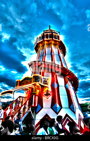 Helter Skelter Thames Festival der Bürgermeister ist London, England, UK. Stockfoto