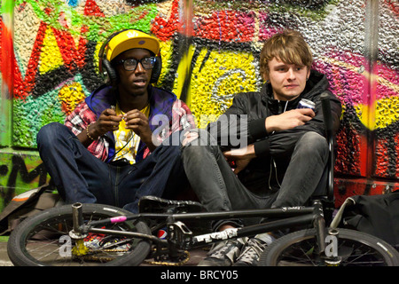 Southbank Skatepark, London, UK. Stockfoto