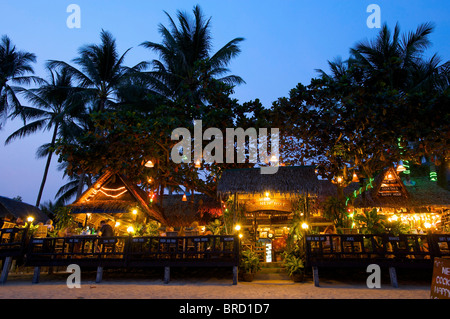 Restaurant am Lamai Beach, Ko Samui Isand, Thailand Stockfoto