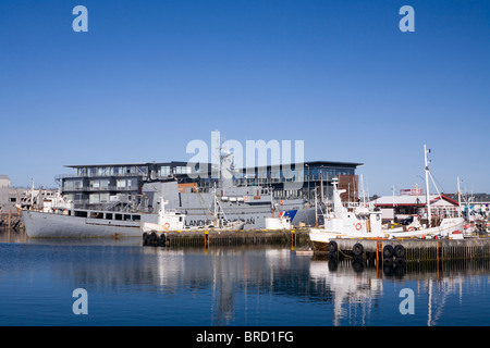 Odinn, ein Schiff von der isländischen Küstenwache. Jetzt verwendet als eine Museumsausstellung im Schifffahrtsmuseum von Reykjavik, Reykjavik Island. Stockfoto