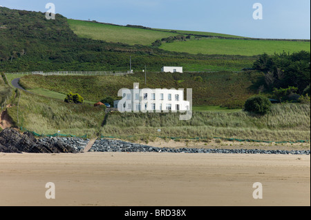 Putsborough Strand auf der Devon Küste Woolacombe England uk Küste Küste Stockfoto