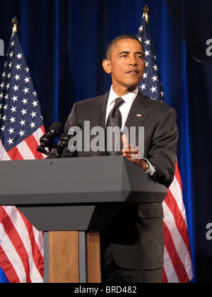 Präsident der Vereinigten Staaten von Amerika Barack Hussein Obama Stockfoto