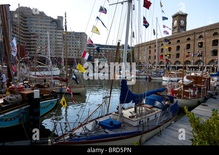 St. Katharine Docks, London, UK. Stockfoto