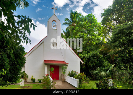 Nazareth Evangelisch-Lutherische Kirche. Jungfern-Inseln. St. John Stockfoto