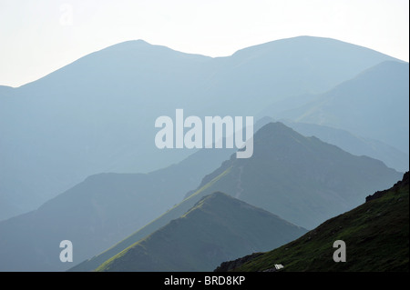 Blick vom Gipfel Kasprowy Wierch, Tatra, Tatra-Gebirge, Polen Polska Stockfoto