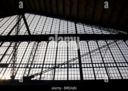 Gare des Austerlitz Railway Station Eisen und Glas Architektur Stockfoto