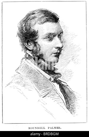 Roundell Palmer, 1. Earl of Selborne PC (27. November 1812, 4. Mai 1895), war ein britischer Jurist und Politiker. Stockfoto