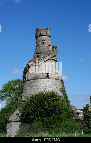 Die wunderbare Scheune Leixlip Kildare Ireland Torheit, spitz zulaufenden Kegel freitragende Treppe anzeigen Galerie georgianische Architektur Stockfoto