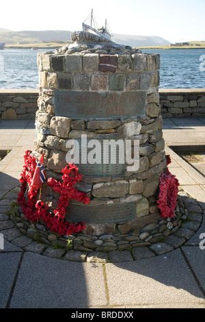 Das Shetland Bus Memorial, Scalloway, Shetland-Inseln, Schottland Stockfoto