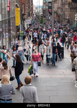 Buchanan Street, Glasgow, Schottland Stockfoto