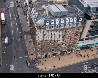 Edinburgh vom oberen Rand das Scott Monument Stockfoto