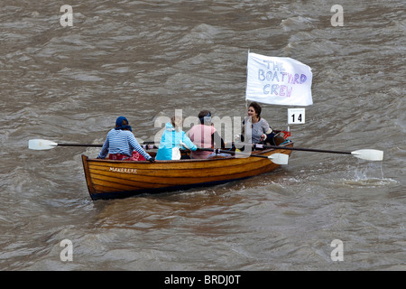 Die Great River Race, Themse, London, Großbritannien. September 2010. Stockfoto