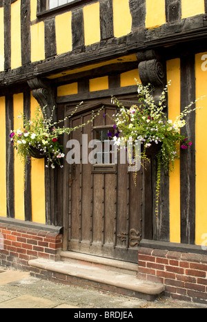 Architektur - Broad Street, Ludlow, Shropshire. Stockfoto