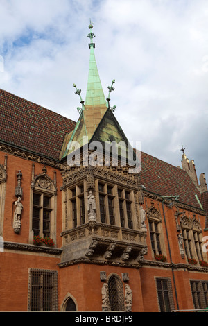 Polen. Wroclaw (früher Breslau). 14. C gotische Rathaus. Stockfoto