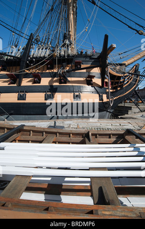 HMS Victory in Portsmouth Historic Dockyard, England, UK Stockfoto