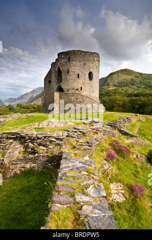 Dolbadarn Burg, Llanberis Pass, Gwynedd, Snowdonia National Park, North Wales, UK Stockfoto