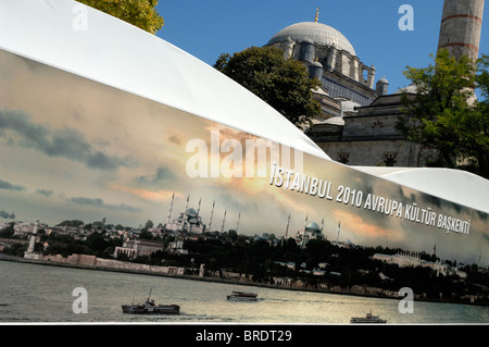 Beyazit Camii in Istanbul und der Kulturhauptstadt Europas 2010 Stockfoto