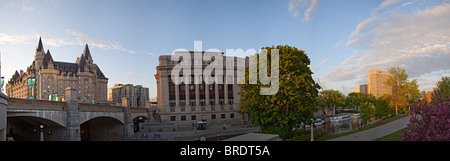 Chateau Laurier Hotel Panorama, Ottawa, Ontario, Kanada Stockfoto