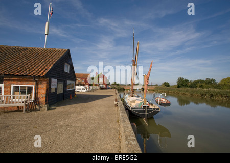 Snape Maltings Liegeplätze Stockfoto