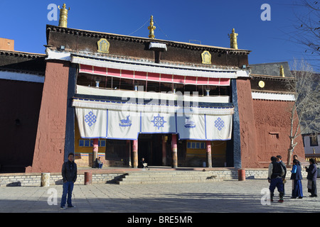 Tsulaklakang Kloster im Palcho Kloster, Gyantse, Tibet. Stockfoto