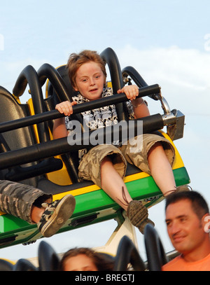 Jahrmarktsattraktion, La Cala de Mijas, Mijas Costa, Costa Del Sol, Provinz Malaga, Andalusien, Südspanien, Westeuropa. Stockfoto