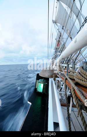 Tall Ships Race 2010 zwischen Kristiansand und Hartlepool an Bord der Christian Radich Stockfoto