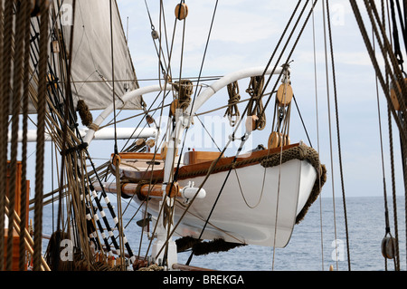 Tall Ships Race 2010 zwischen Kristiansand und Hartlepool an Bord der Christian Radich Stockfoto