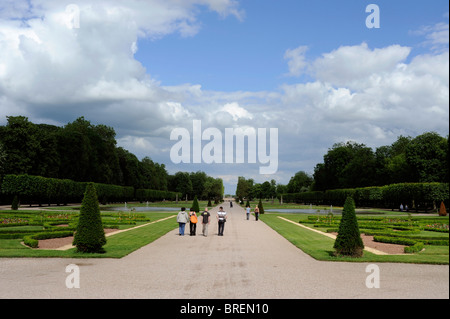 Garten des Schlosses von Luneville, in der Nähe von Nancy, Meurthe-et-Moselle, Lothringen, Frankreich Stockfoto