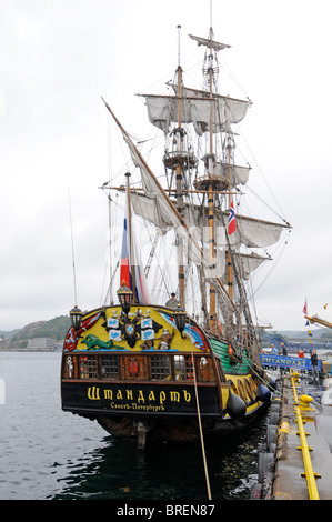 Tall Ships Race 2010 zwischen Kristiansand und Hartlepool an Bord der Christian Radich Stockfoto