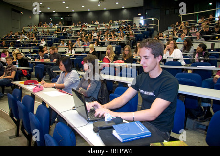 Schüler Unterricht in einem Hörsaal an der Paul-Verlaine Universität in Metz, Frankreich. Stockfoto