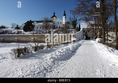 Czech Republic - Renaissance-Schloss in Stadt Pardubice Stockfoto